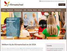 Tablet Screenshot of klimaatschaal.nl